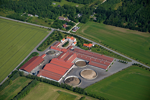 Luftfoto af landrug.