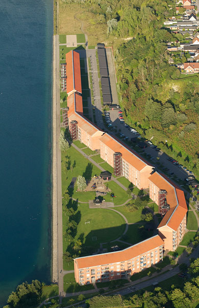 Lindholm Søpark. Copyright Steen Lee Christensen/ Aalborg Luftfoto.